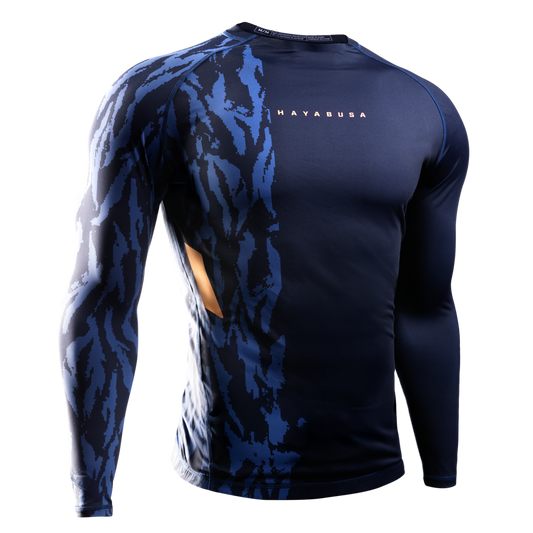 Hayabusa Rashguard Apex Long Sleeve Blauw