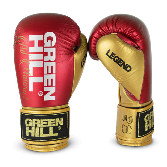 Green Hill Bokshandschoenen Legend PLATINUM Rood-Goud