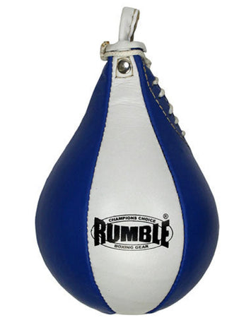 Speedbal Leer Rumble Blauw-Wit