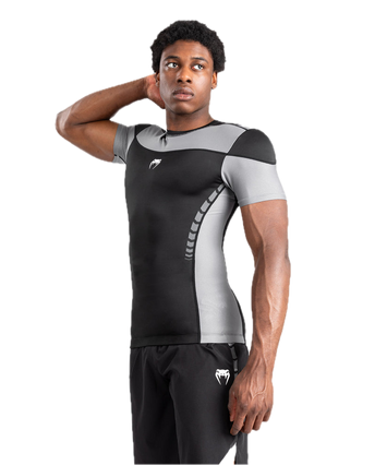 Venum Rashguard Tempest Short Sleeve Zwart/Grijs