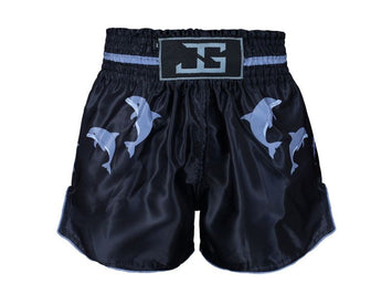 Joya Gear Kickboksshort Dolfijn Zwart/Grijs