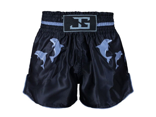 Joya Gear Kickboksshort Dolfijn Zwart/Grijs
