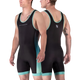 Hayabusa Men's Surge Wrestling Singlet Black/Cyan