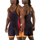 Hayabusa Men's Surge Wrestling Singlet Black/Orange