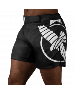 Hayabusa Icon Mid-Thigh Fight Shorts Black-White