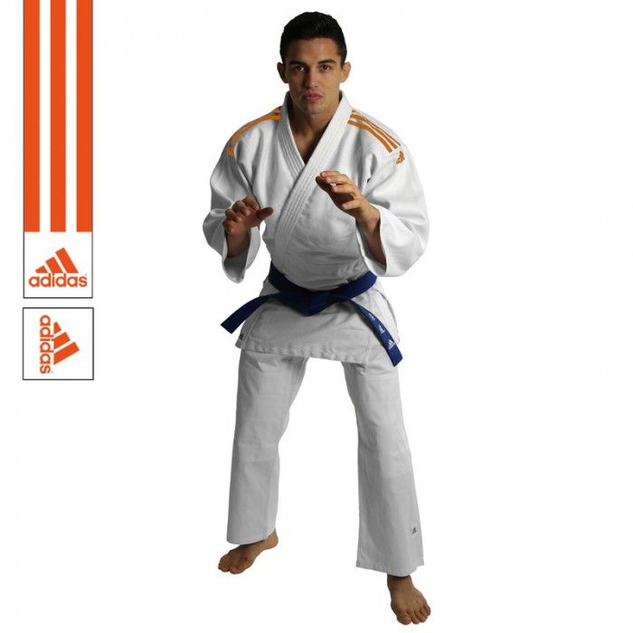 Aan boord Laat je zien veld adidas Judopak J350 Club Wit/Oranje