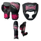 Rumble Kickboksset Camo Black-Pink + Hoofdbeschermer