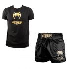 Venum Kleding Set T-shirt Classic Zwart/Goud en Short Classic Zwart/Goud