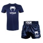Venum Kleding Set T-shirt Classic Blauw/Wit en Short Classic Blauw/Wit