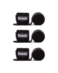 Bandage Boksen Rumble 3 Paar - 4 Meter - Zwart/Zwart/Zwart