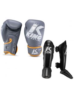 King Pro Boxing Kickboks Set Platinum 6 + SGL 7