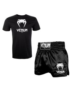 Venum Kleding Set T-shirt Classic Zwart/Wit - Short Classic Zwart/Wit