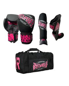 Rumble Kickboksset Camo Black-Pink + Sporttas