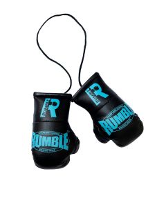 Mini Bokshandschoentjes van Rumble Zwart-Aqua 2.0