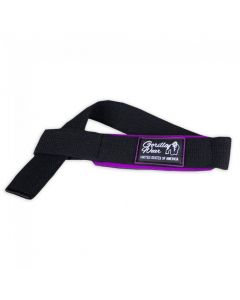 Women's Padded Lifting Straps Black/Purple Gorilla Wear