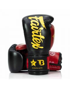 Bokshandschoen Fairtex Booster BG V2 Black-Red-Gold