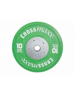 Bumper Plate Crossmaxx® 50mm - Groen 10kg per stuk