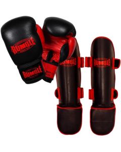 Rumble Kick-Thaiboksset Ready 2.0 Zwart-Rood