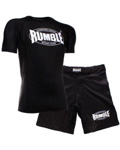 Rumble MMA-10 Short + Rashguard RR-10 Zwart