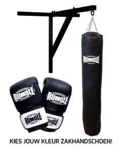 Bokszakset Rumble 180cm Muurbeugel + Punch 2.0 