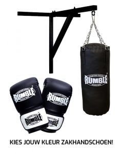 Bokszakset Rumble 80cm Muurbeugel + Punch 2.0 