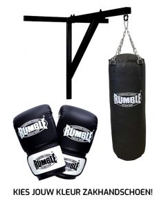 Bokszakset Rumble 100cm Muurbeugel + Punch 2.0 