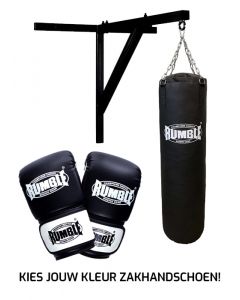 Bokszakset Rumble 120cm Muurbeugel + Punch 2.0 